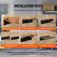 VEVOR Estantes para Almacenamiento de Bicicletas de Pared para 6 Bicicletas