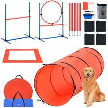 VEVOR Kit de Equipo de Entrenamiento de Agilidad para Perros 5 PCS con Túnel