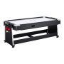 VEVOR 3-in-1 Combo Game Table Set 2.2m Air Hockey Ping-Pong Billiard Table, Space-Saving for Family Game Room Entertainment, Multi Combination Arcade Hockey Table, Complete Accessory Set Included