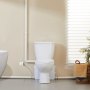 VEVOR Inodoro Sanitario Potente Bomba de Elevación 700 W Sistema de Inodoro Compacto con Descarga Trasera e Inodoro de Descarga, 3 Entradas, para Eliminación de Aguas Residuales, Sótano, Blanco