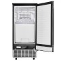 VEVOR Máquina para Fabricar Hielo Empotrada Debajo del Mostrador 80 lbs/día con Bomba de Drenaje Puerta Reversible Acero Inoxidable Máquina de Hielo Independiente para Cocinas Comerciales Domésticas