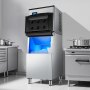VEVOR Máquina de Hielo 300 libras/24 h Máquina para Fabricar Hielo con Contenedor de Almacenamiento de 250 libras con Autolimpieza Automática Pantalla Táctil para Bar, Cafetería, Restaurante