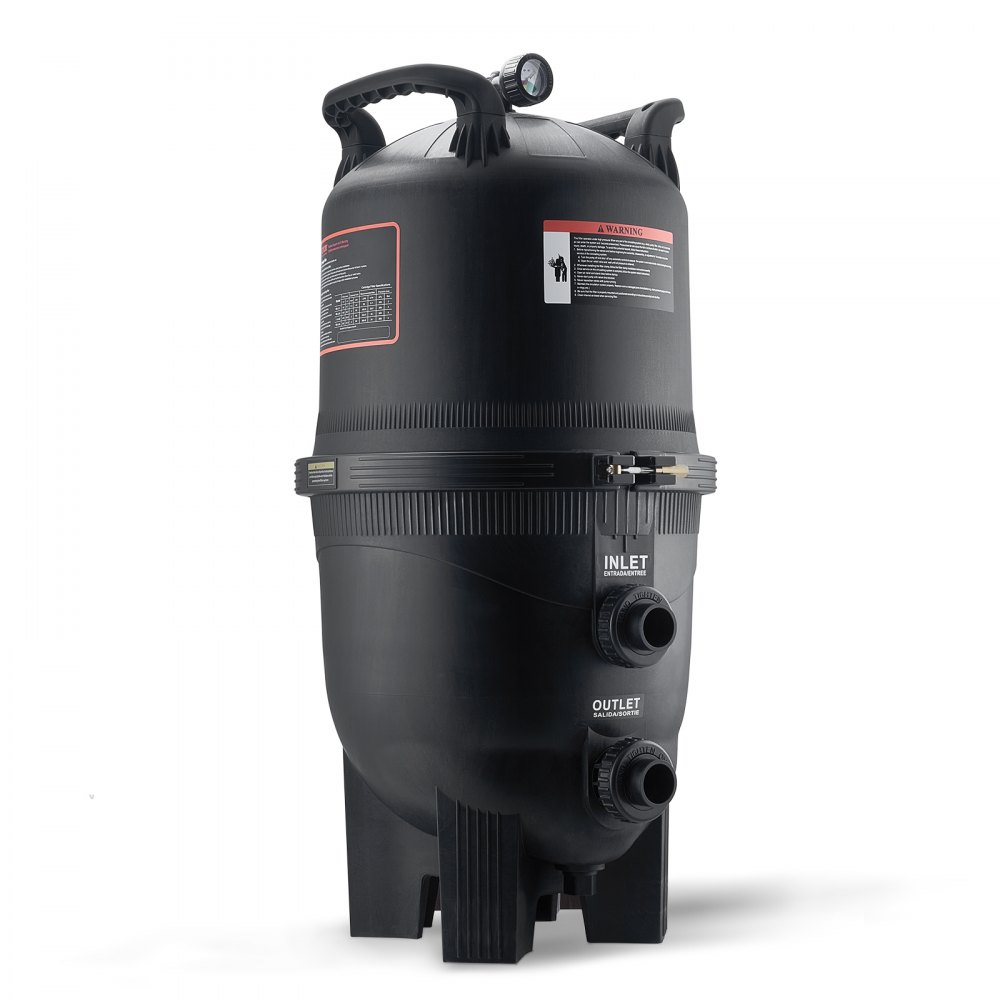 VEVOR cartridge pool filter, 49 m² filter area, built-in pool filter, above-ground swimming pool filtration system with upgraded filter and leak-proof, for hot tubs, spas, inflatable pools