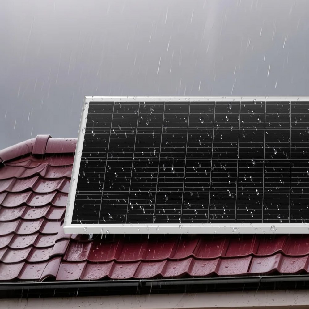 VEVOR Kit Completo de Energía Solar 400 W 12 V, con 4 Paneles Solares Monocristalinos 100 W, Batería LiFePO₄ 12,8 V 200 Ah, Controlador de Carga de 40 A, Inversor de Corriente de 2000 W para Barcos