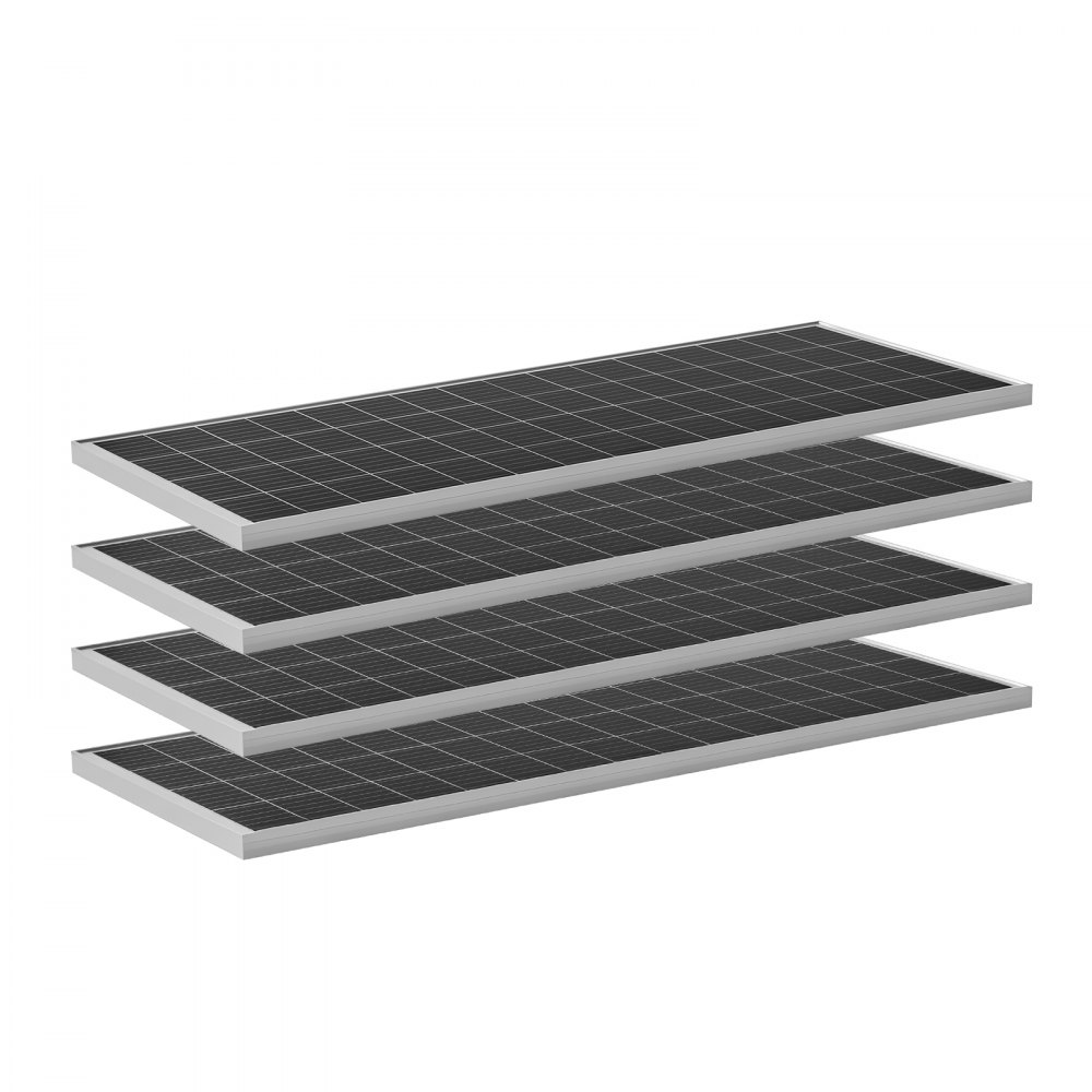 VEVOR Kit Completo de Energía Solar 400 W 12 V, con 4 Paneles Solares Monocristalinos 100 W, Batería LiFePO₄ 12,8 V 200 Ah, Controlador de Carga de 40 A, Inversor de Corriente de 2000 W para Barcos