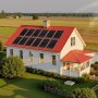VEVOR 4800W 48V Complete Solar Power Kit, 12*400W Monocrystalline Solar Panels + 51.2V 300Ah LiFePO₄ Battery + 2PCS 5000W Hybrid Inverter, High Output Off-Grid Solar Kit for Large House Shed Farm