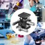 VEVOR Etapa Lineal 60 x 60 mm Plataforma de Recorte Manual XY ± 6,5 mm Z 10 mm Plataforma de Ajuste de Etapa Lineal para Aparatos ópticos Equipos de Medición Equipos de Fabricación de Semiconductores
