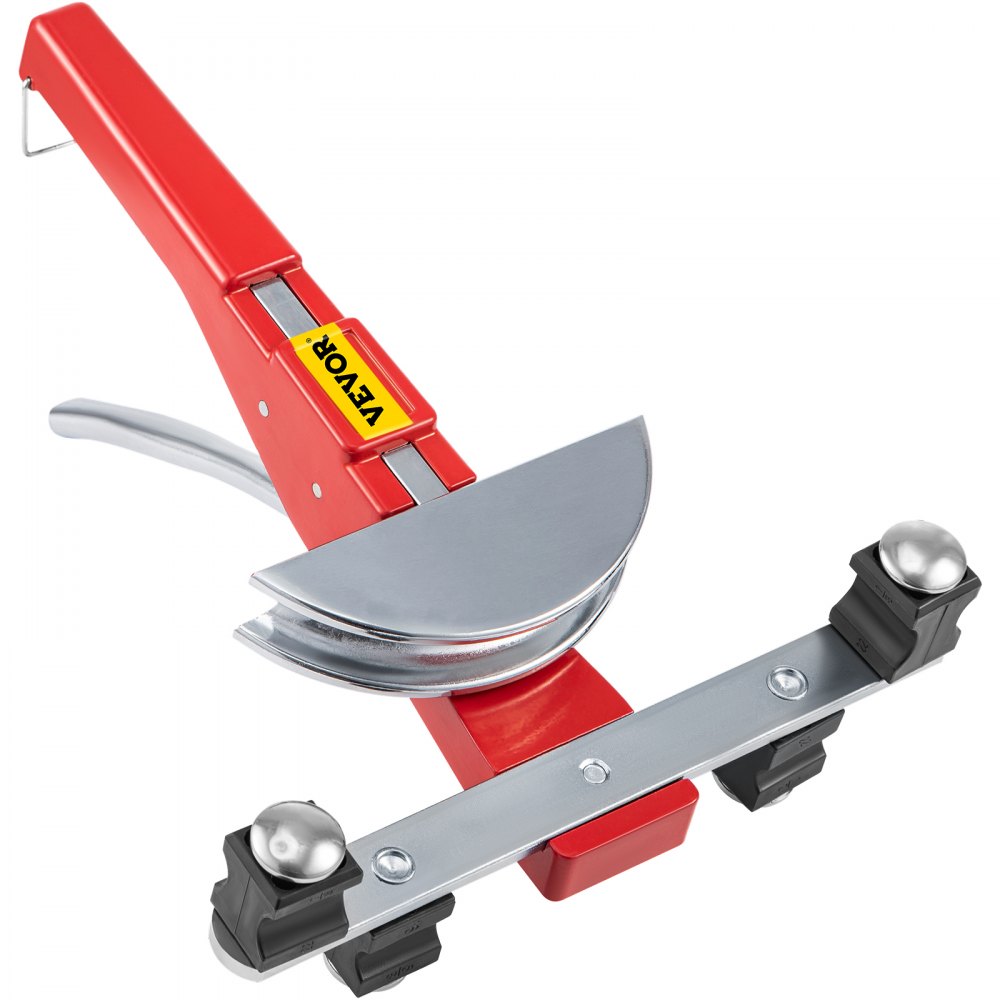 VEVOR Dobladora de Tubos de 6-22 mm Kit de Dobladora de Tubos con Trinquete para Refrigeración 7 Tamaños de Troquel Dobladora de Tubos Frontal y Trasera de 90° Accesorio de Doblado Inverso para HVAC