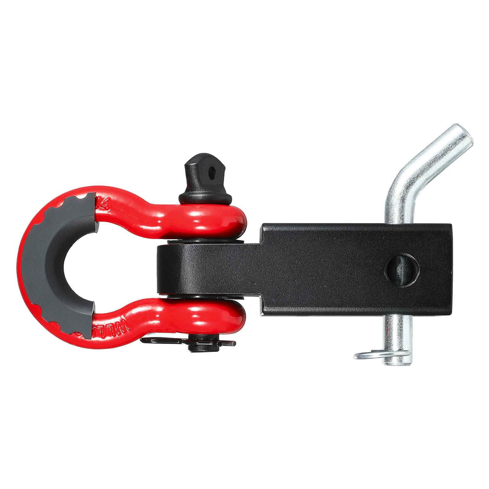 VEVOR trailer hitch bracket, suitable for 2-inch trailer hitches, 20485 kg breaking strength, D-ring shackle with locking pin for trailer hitch, robust towing accessory for trucks and jeeps