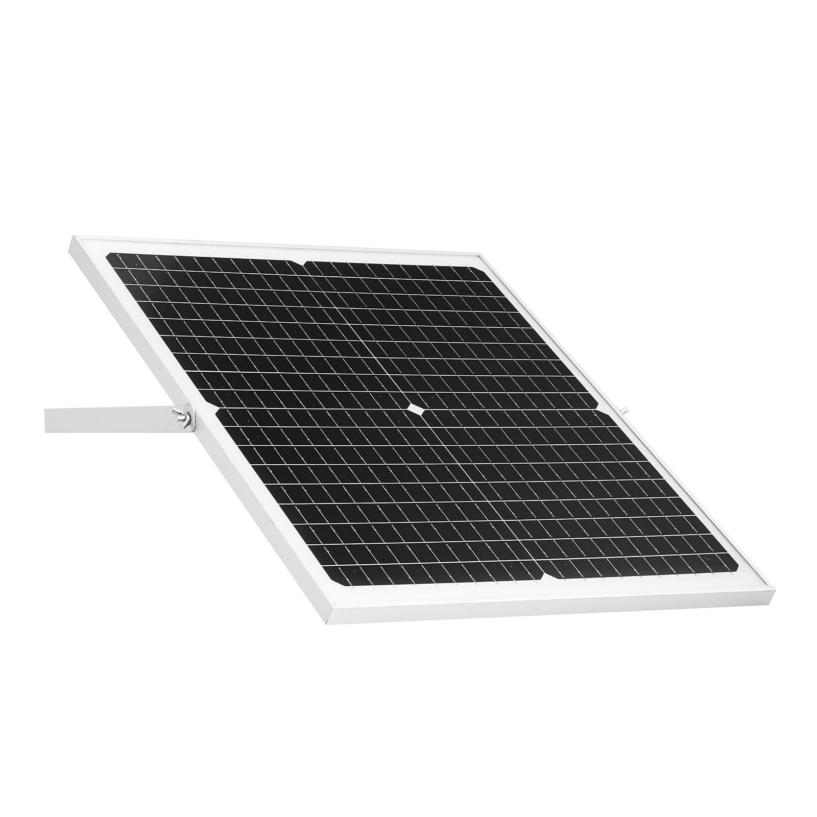 VEVOR Cargador de Batería Solar 30 W, Células Monocristalinas, Controlador MPPT Externo, Soporte de Montaje Ajustable, Resistencia al Agua IP65, para Coches, Barcos y Remolques, 478 x 418 x 20 mm