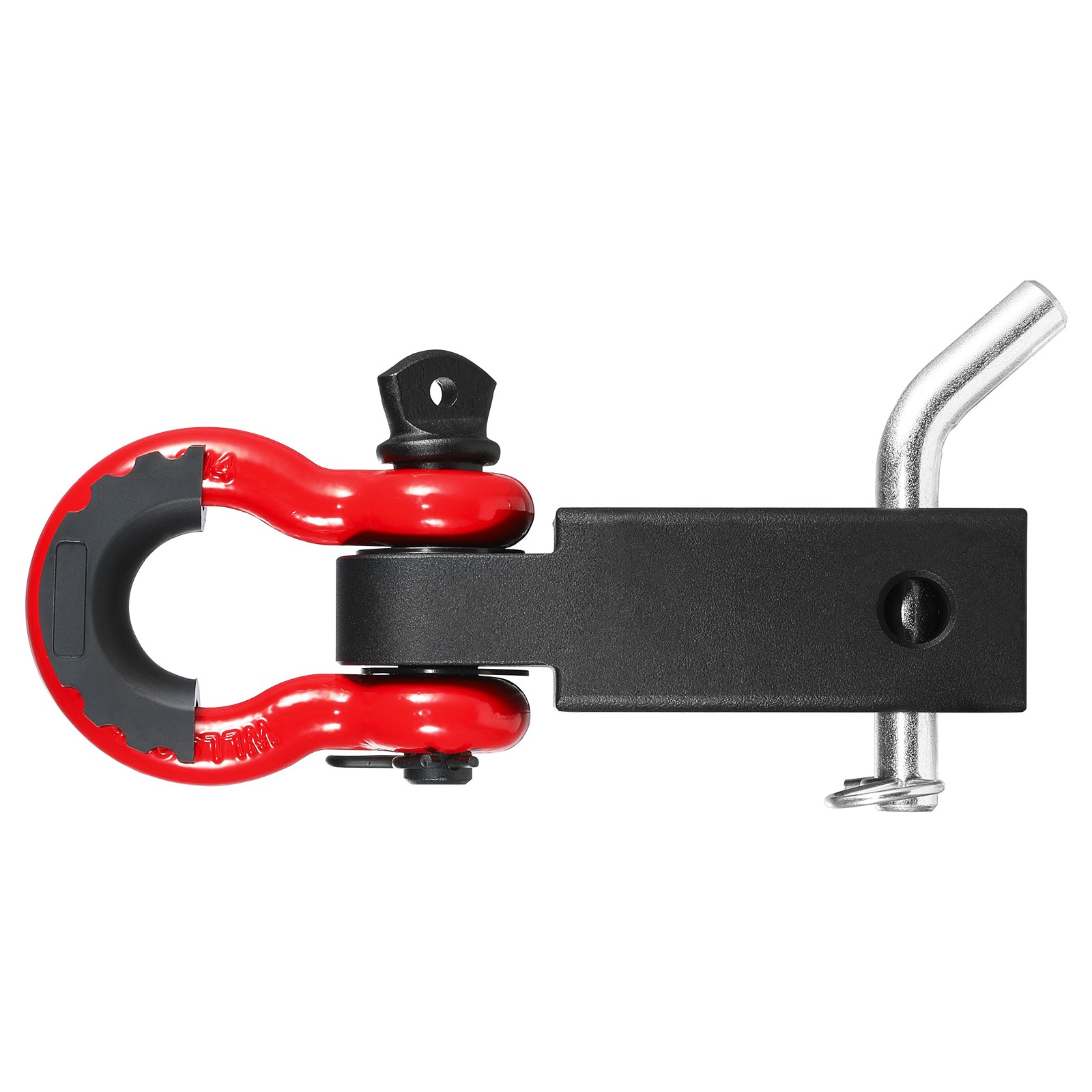 VEVOR Trailer Hitch Shackle, 5.1 cm, 29,900 kg Breaking Strength, D-Ring Shackle with Locking Pin for Trailer Hitch, Robust Towing Accessory for Trucks, Jeeps, Off-Road Vehicle Recovery