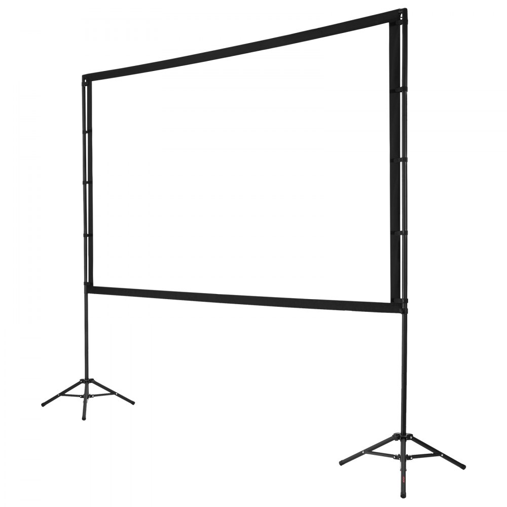 VEVOR Pantalla de Proyector con 2 Trípodes, Pantalla de Proyección Portátil Antiarruga de 254 cm con Ángulo Amplio de 160° y Bolsa de Transporte 16:9 4K HD para Presentaciones de Cine en Casa