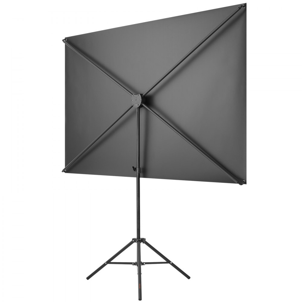 VEVOR Pantalla de Proyector con Trípode, Pantalla de Proyección Portátil Antiarruga de 203,2 cm con Bolsa de Transporte Ángulo Amplio de 160° 16:9 4K HD para Presentaciones de Cine en Casa
