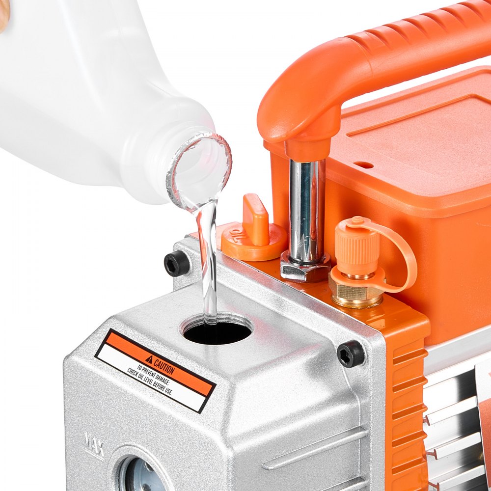 VEVOR Kit de Bomba de Vacío y Manómetro 3,5 CFM 99 L/min, Bomba de Vacío de Paletas Rotativas, Compatible con R134a, R22, R410a, R1234YF y R32 para Aires Acondicionados de Automóviles y Hogares