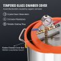 VEVOR Kit de Cámara de Vacío de 19 L y Bomba de 100 L/min Kit de Cámara de Desgasificación al Vacío con Tapa de Vidrio Templado 150 W 1/5 HP Bomba de Vacío de 1 Etapa con Botella de Aceite 250 ml