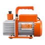 VEVOR 4,5 CFM Bomba de Vacío y Manómetro de Aire Acondicionado de 1 Etapa Kit de Manómetro de Colector de Refrigerante de Aire Acondicionado con Mangueras para R134a, R12, R22, R502a, R410A, R404, R407C