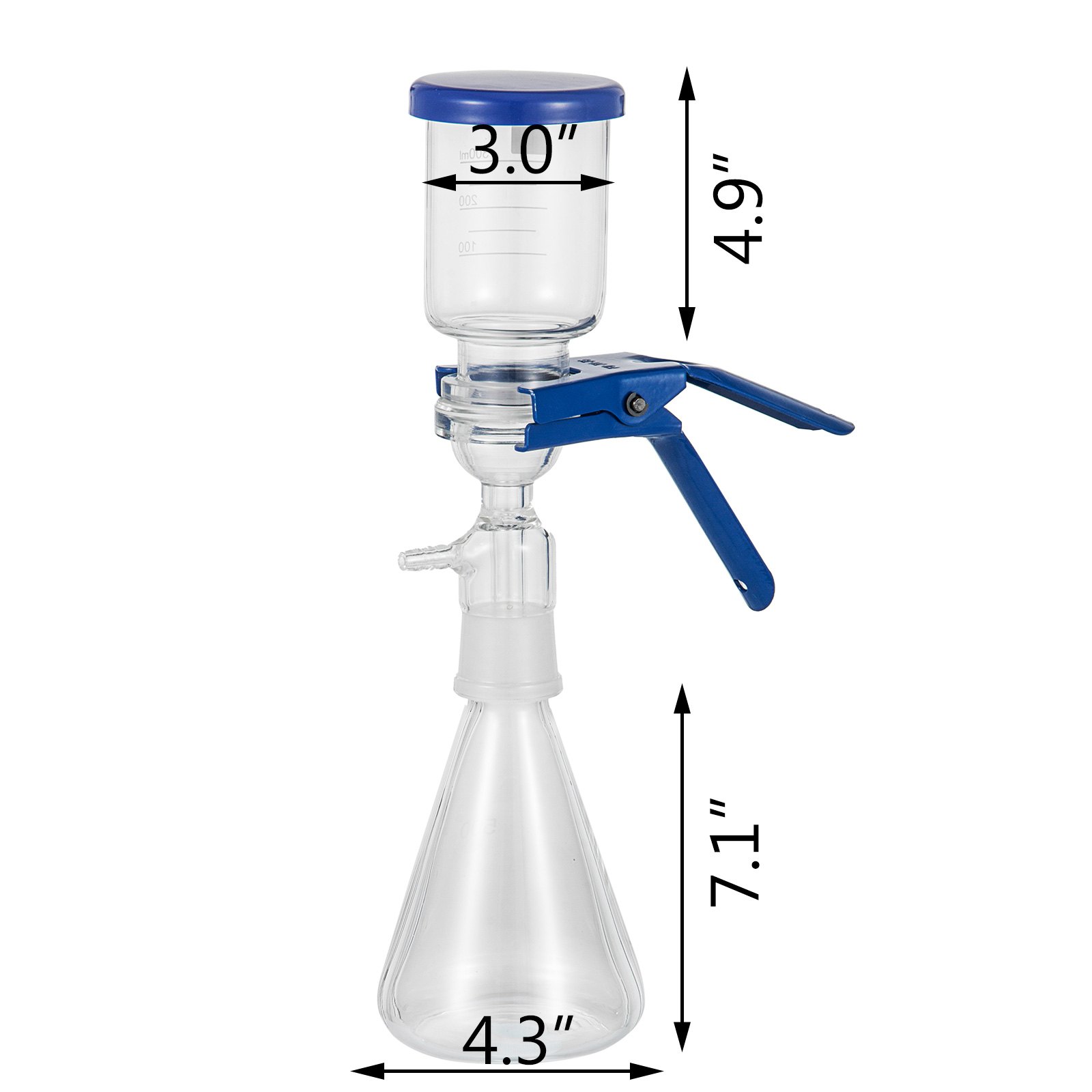 Vevor Aparato De Filtración Al Vacío 500 Ml Para Laboratorio Alta Resistencia