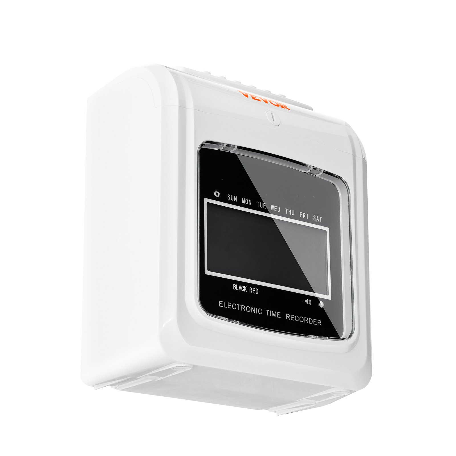 VEVOR Reloj de Registro de Tiempo para Asistencia de Empleados con Tarjetas de Tiempo Juego de Perforación de Tarjetas de Tiempo 6 Golpes por Día para Un Máximo de 3 Turnos de Trabajo para Taller