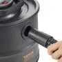 VEVOR ash vacuum cleaner, 15L with 1200W powerful suction, fireplace vacuum cleaner with reverse suction, 3M power cable, 16 kPa max. suction power, for fireplaces, pellet stoves, wood stoves, wood burners