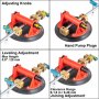 VEVOR Setter Costura 8" Herramienta de Costura de Encimeras 2PCS Setter de Costura con Ventosas de Vacío 20,3cm Ventosa Ajustable para Unión y Nivelación Succión Max 260kg Piedra Mármol Granito Vidrio