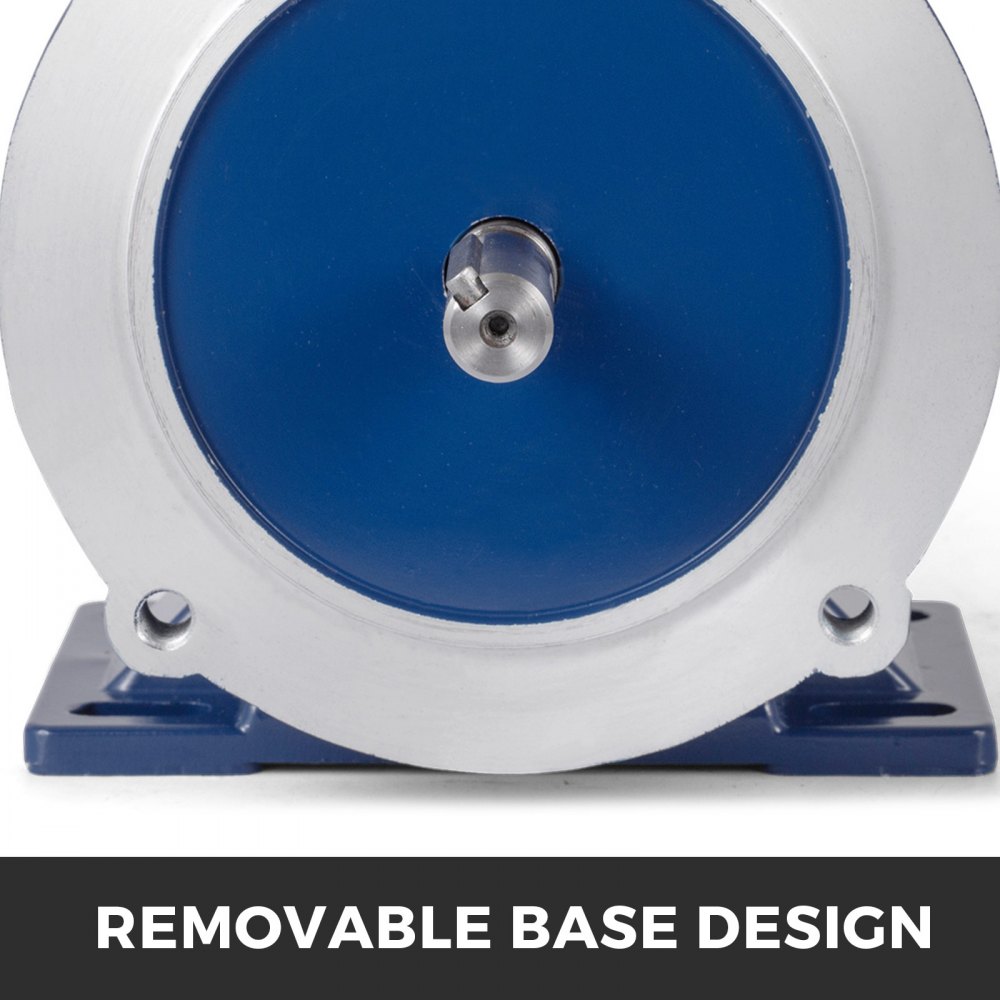 VEVOR Motor CC 1/2 HP Motor de imán permanente Velocidad nominal 1750 RPM Motor eléctrico 90 V Carcasa azul Fácil de instalar para industria ligera, textil, química, impresión
