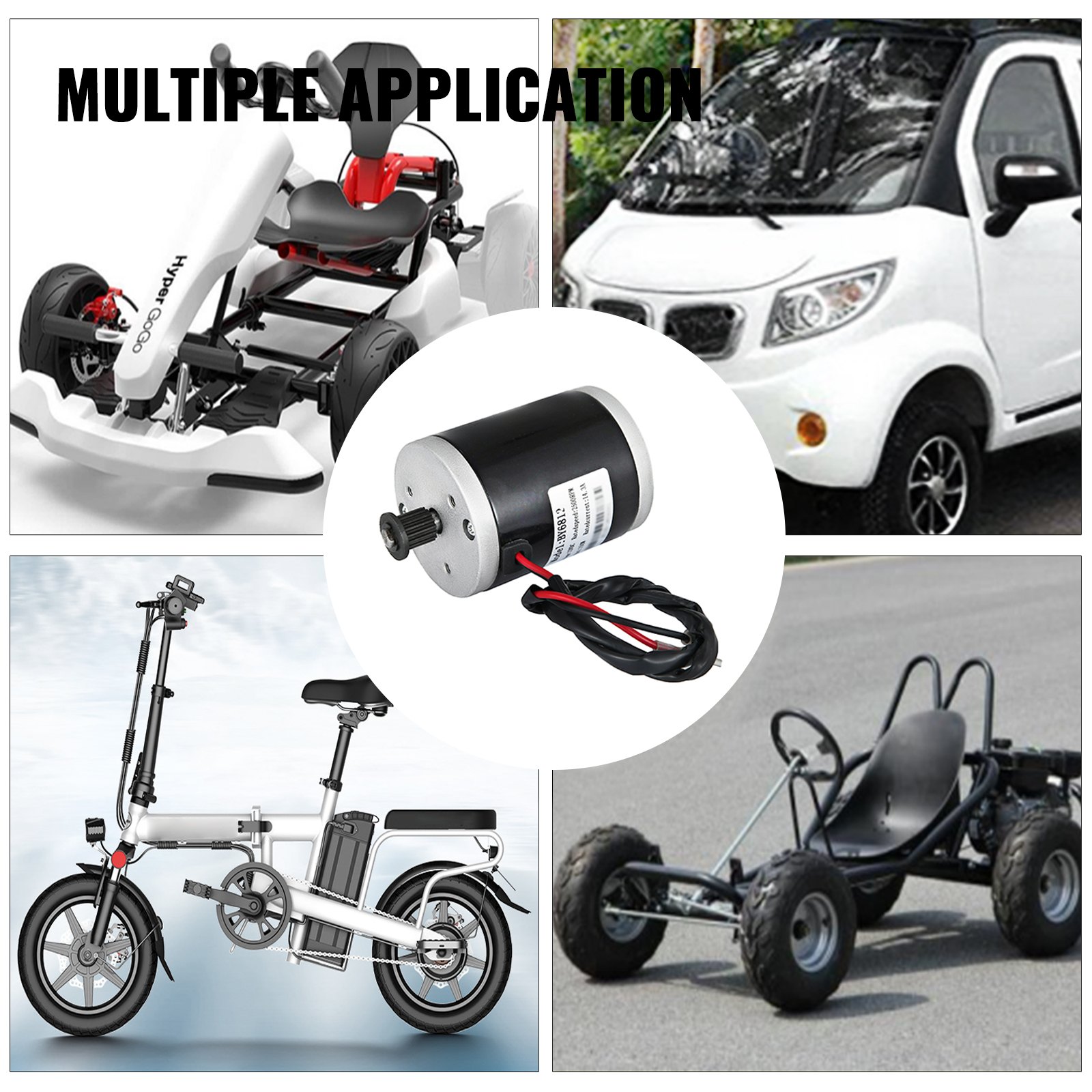 Motor Eléctrico Motor Cepillado De Cc Con Polea De Correa 150w 12v