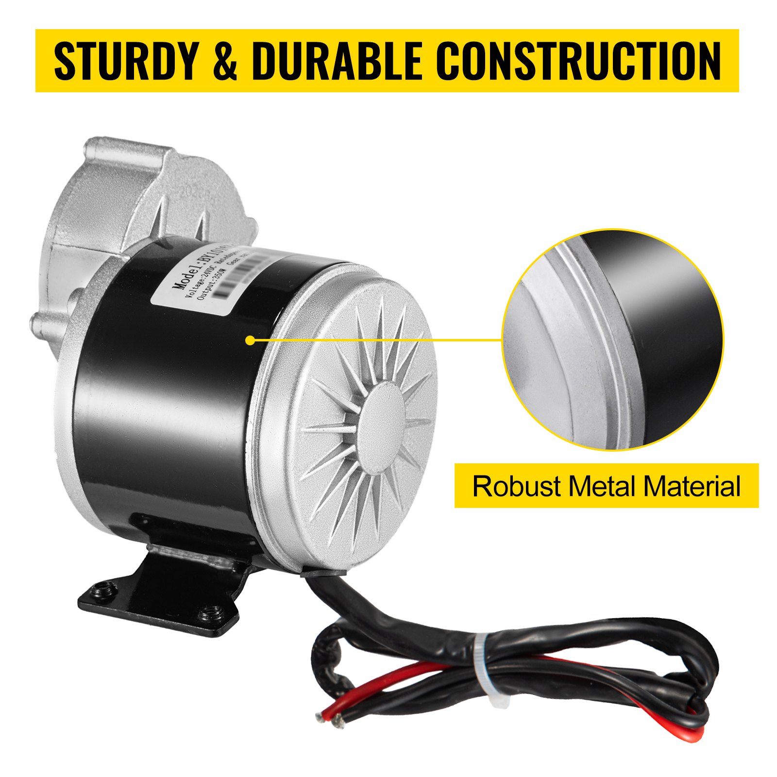 Motor eléctrico cepillado TY1016Z Motor de Reducción de Engranajes 350 W 24V