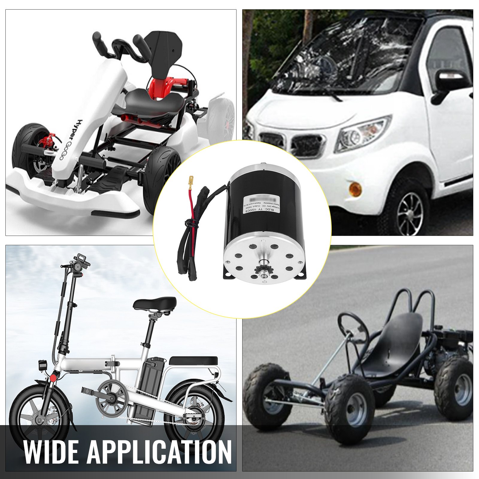 Motor Eléctrico Cepillado 24v Dc 500w 2500rpm Motor Con Cadena Atv E-scooter