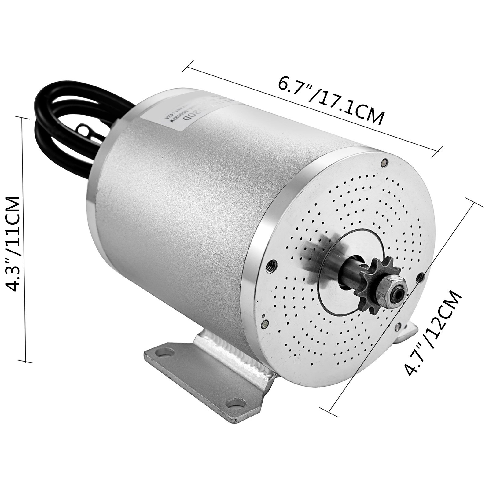 Motor sin Escopillas 60V Motor Eléctrico para E-bike Scooter 5600RPM y Controlador