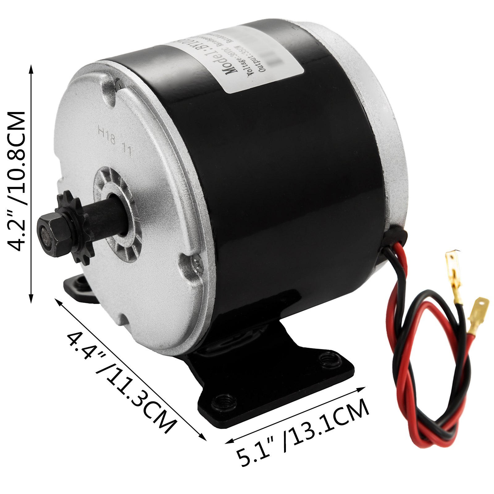 Motor Eléctrico Cepillado 36v Dc 350w 2750rpm Skateboard Bicicleta E-scooter