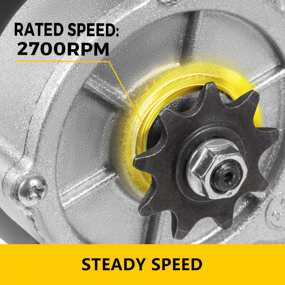 Motor Eléctrico Cepillado 36 V Motorreductor De 250w 2700rpm Reversible Go Kart