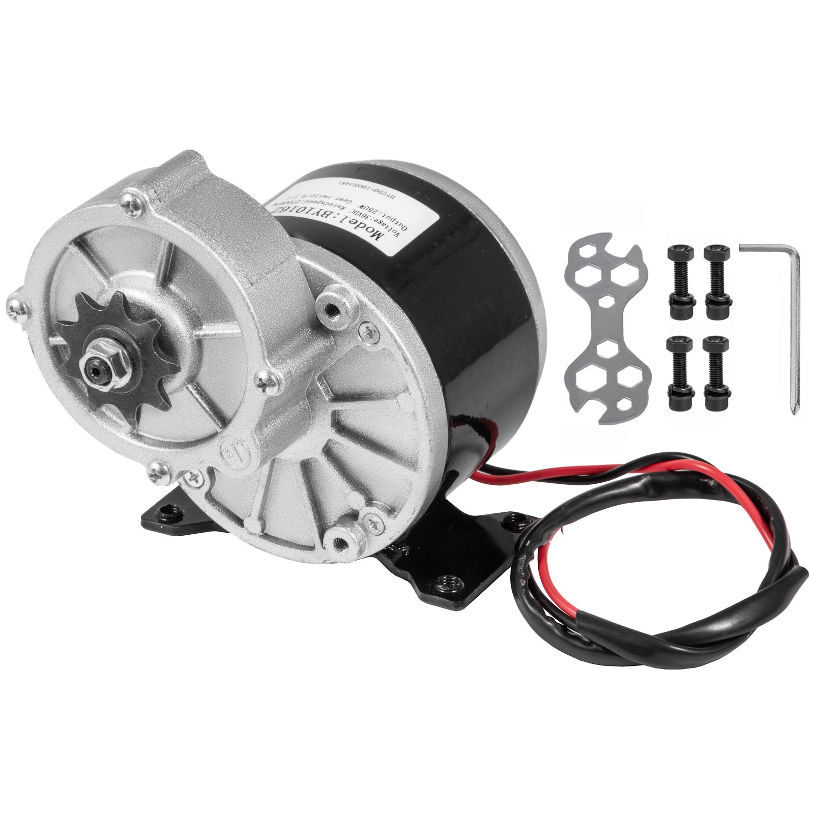 Motor Eléctrico Cepillado 36 V Motorreductor De 250w 2700rpm Reversible Go Kart
