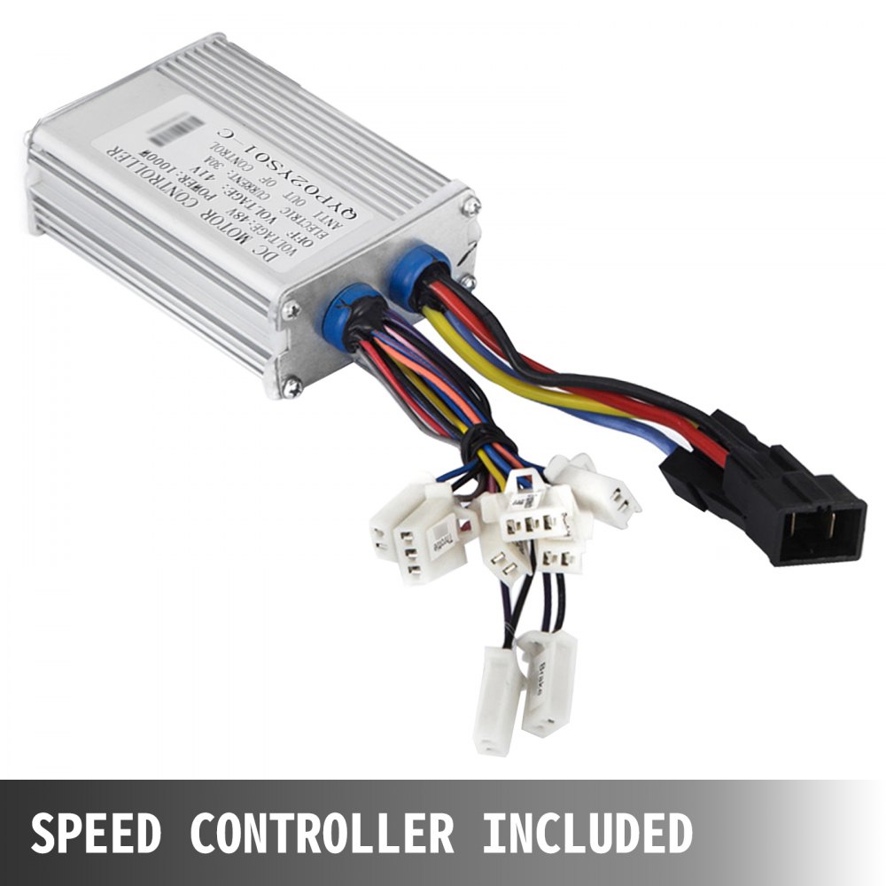 Motor Eléctrico Cepillado 48v Cc 1000w Motor Con Controlador Velocidad 3000rpm