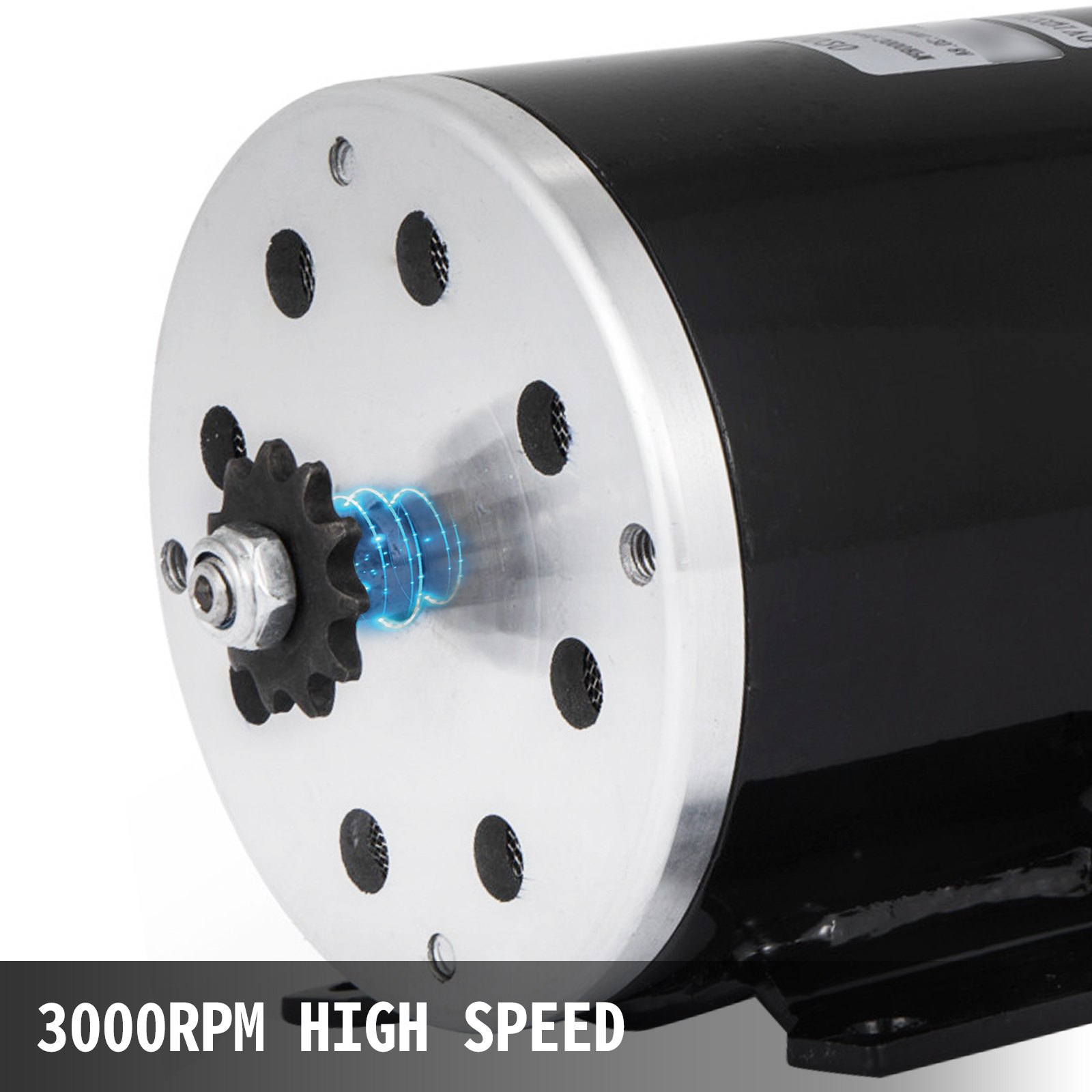 Motor Eléctrico Cepillado 48v Cc 1000w Motor Con Controlador Velocidad 3000rpm