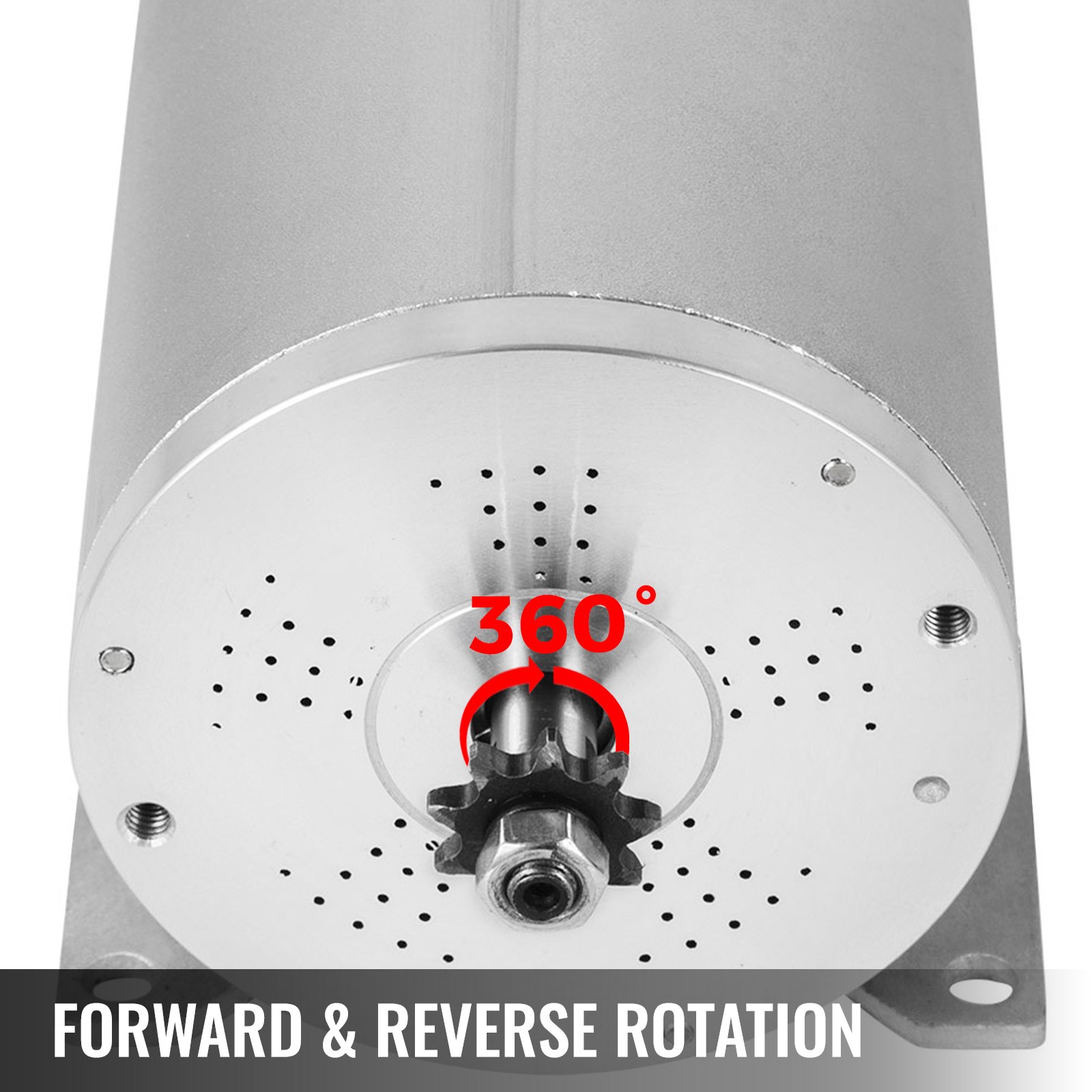 VEVOR Motores Eléctricos Motor de 48V sin Escobillas Eléctricas de 1.800W Motor Eléctrico Sincrónico MY1020 Motor Trifásico Corriente Nominal 37,5A