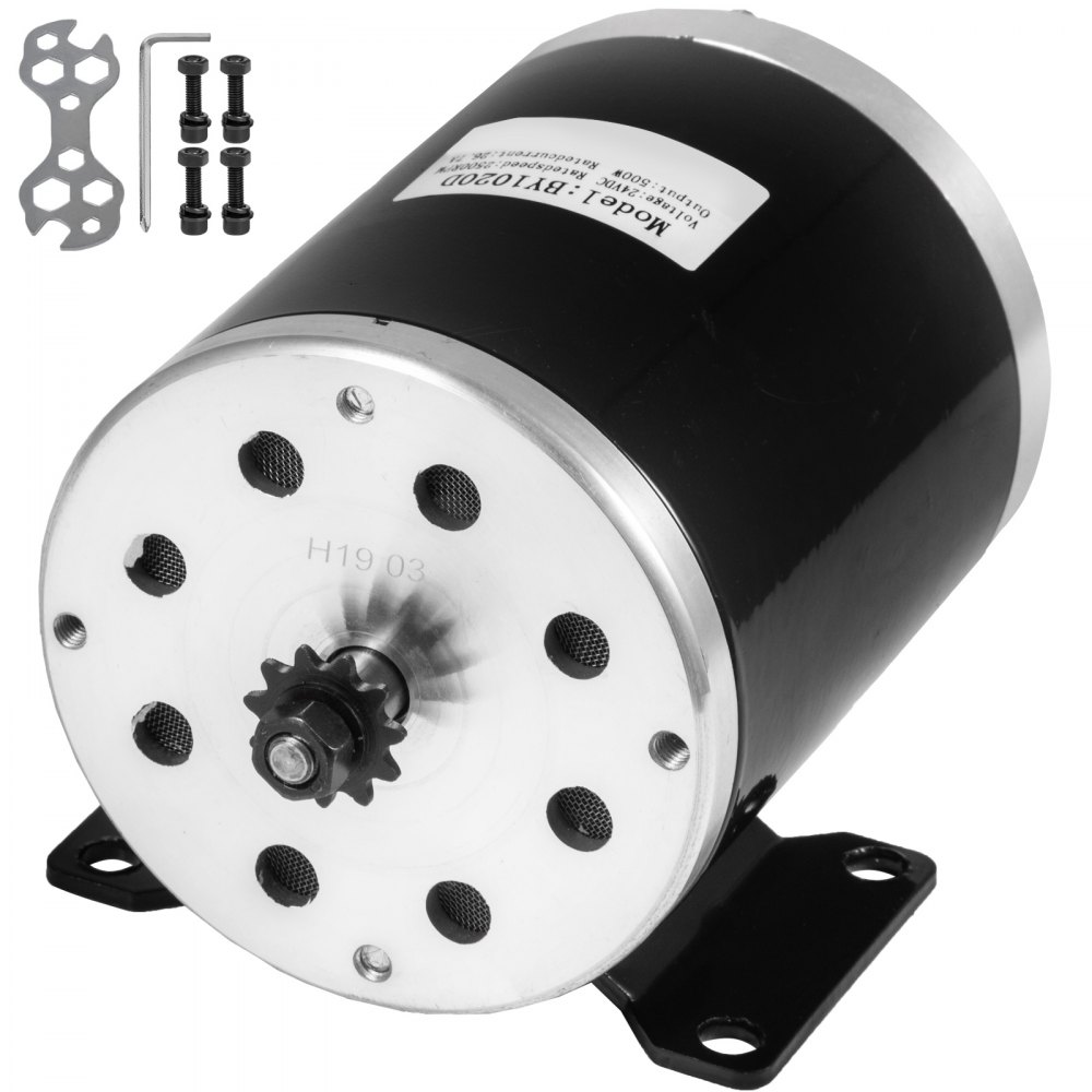 Motor Eléctrico Cepillado 24v Motor De Cc De 500w Velocidad 2500rpm Go Kart