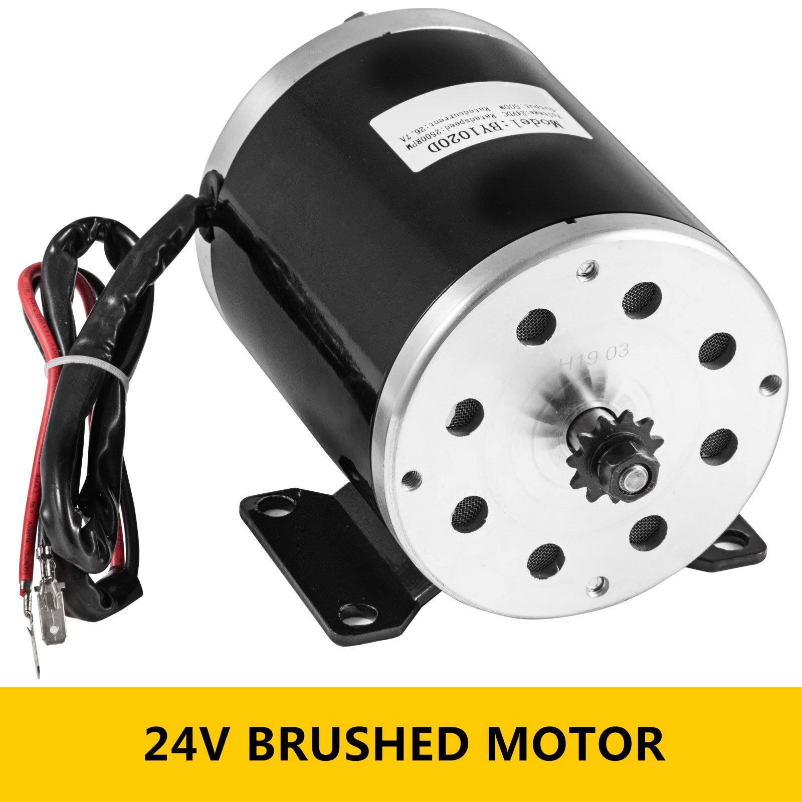 Motor Eléctrico Cepillado 24v Motor De Cc De 500w Velocidad 2500rpm Go Kart