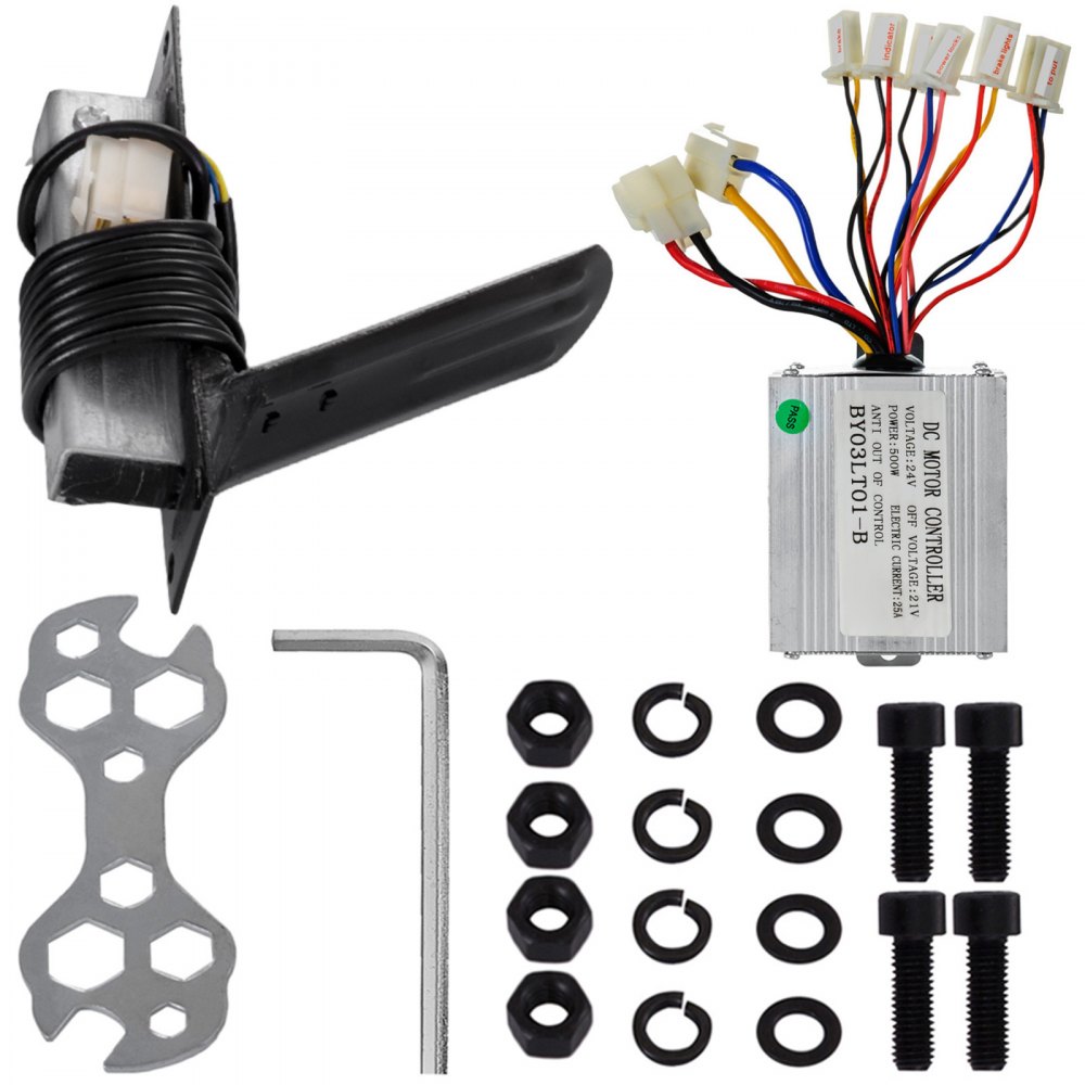 Motor Eléctrico Cepillado De 36 V Cc Con Controlador Pedal Para Go-kart E-bike
