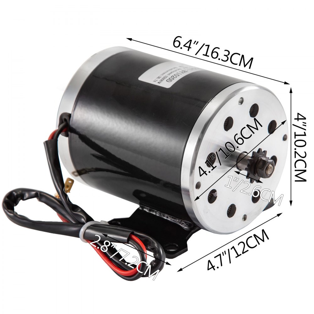 Motor Eléctrico Con Caja De Control De Reversa Motor Cepillado 2500rpm 500w 24 V