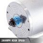 VEVOR Motor sin Escobillas Motor Go Kart Eléctrico 500W Kit de Motor para Scooter Eléctrico Perfecto para Scooter Eléctrico, Bicicleta Eléctrica, Bicicleta Eléctrica y Scooter Electrónico Etc.