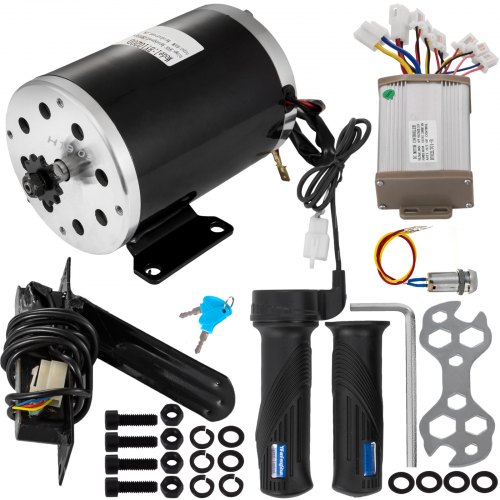 Motor Cepillado De 800w 36v Cc Con Controlador+pedal+manijas+llave De Encendido