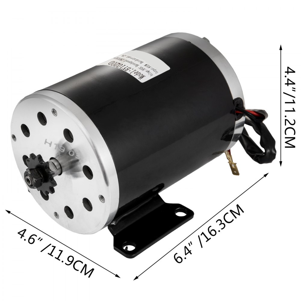 Motor Cepillado De 800w 36v Cc Con Controlador+pedal+manijas+llave De Encendido