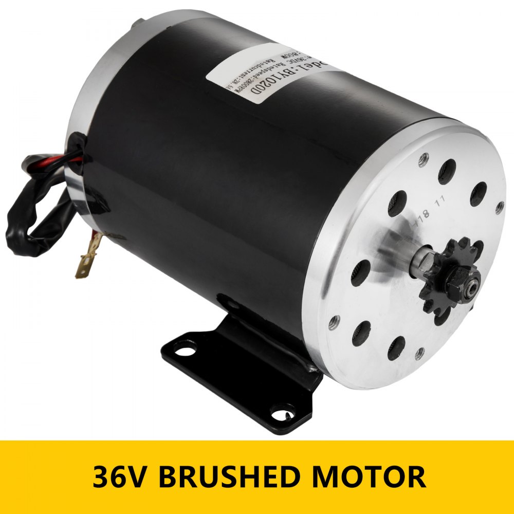 Motor Eléctrico Cepillado Con Controlador, Manijas Y Pedal 36v Cc 800w 2800rpm