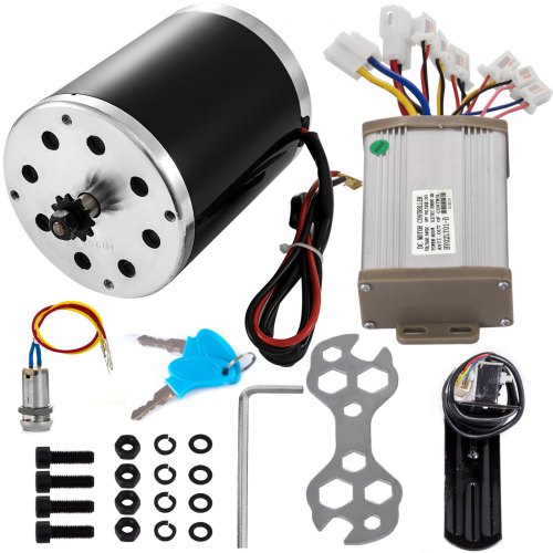 Motor Eléctrico Cepillado Con Controlador Pedal Llave De Encendido 800w 2800rpm