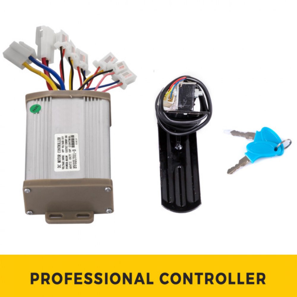 Motor Eléctrico Cepillado Con Controlador Pedal Llave De Encendido 800w 2800rpm
