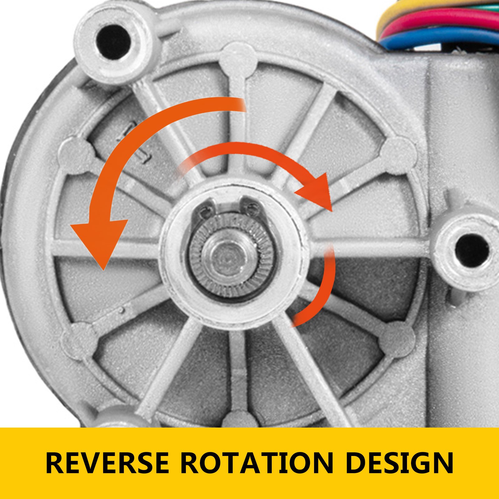 Motor De Reducción De Engranajes 12v Cc 50w 77mm Motorreductor De 45rpm 4.2a