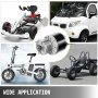 VEVOR Motor con cepillo, motor eléctrico, 24V, CC, 250W, motorreductor para scooter
