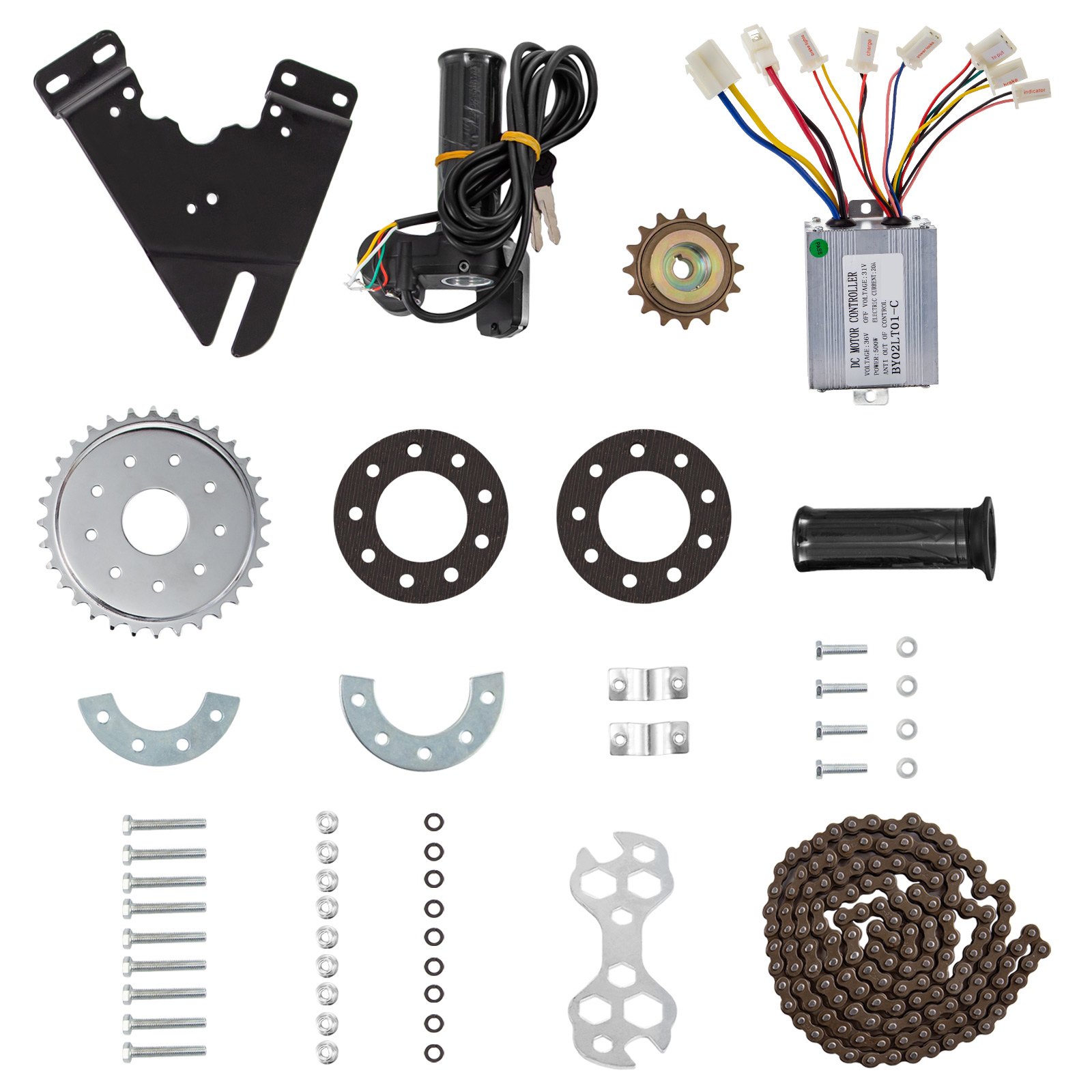 Motor Reductor De Engranajes Motor Kit Piñón Cadena Motor Cepillado 36v 450w