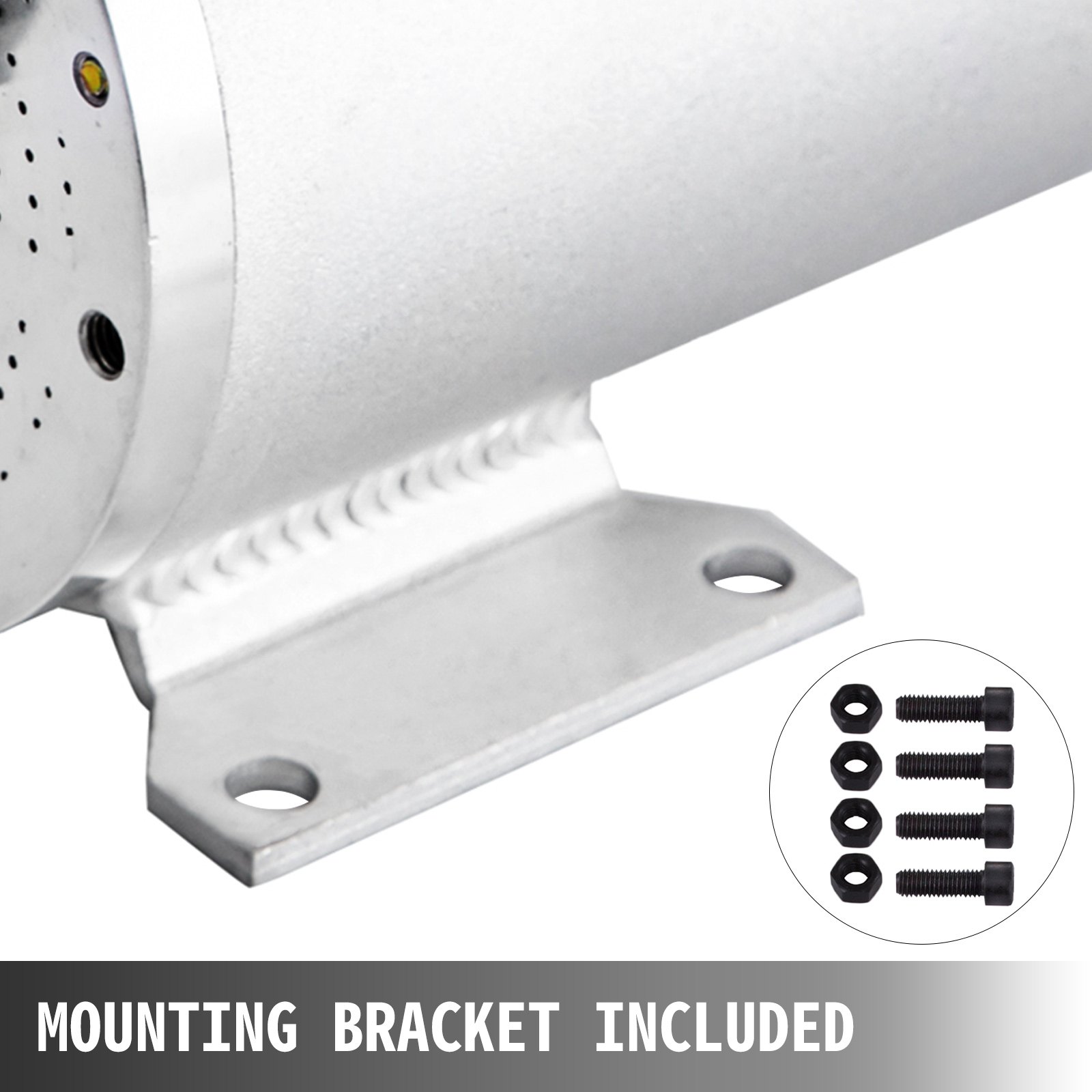 VEVOR Motor Eléctrico Sincrónico y Trifásico de Corriente Continua 48V Motor de CC 1500W Motor de Imán Permanente Motor DC  para E-Bikes