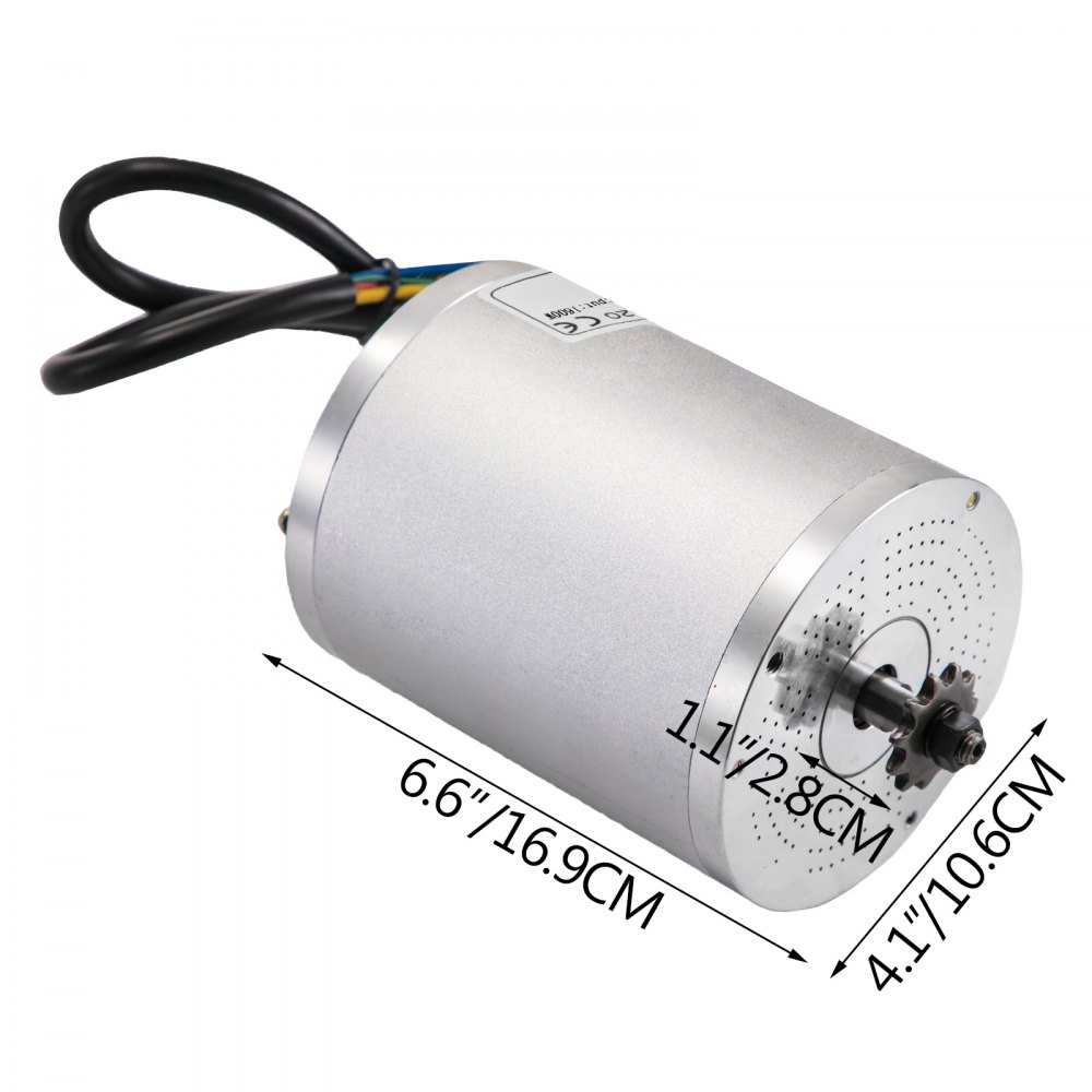 Motor Sin Escobillas Motor Electrico De 3900rpm 48v 1600w Motor De Cc De 42a